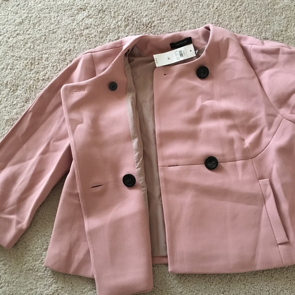 💕HP plus size🎉Ann Taylor double breasted blazer - Picture 7 of 7